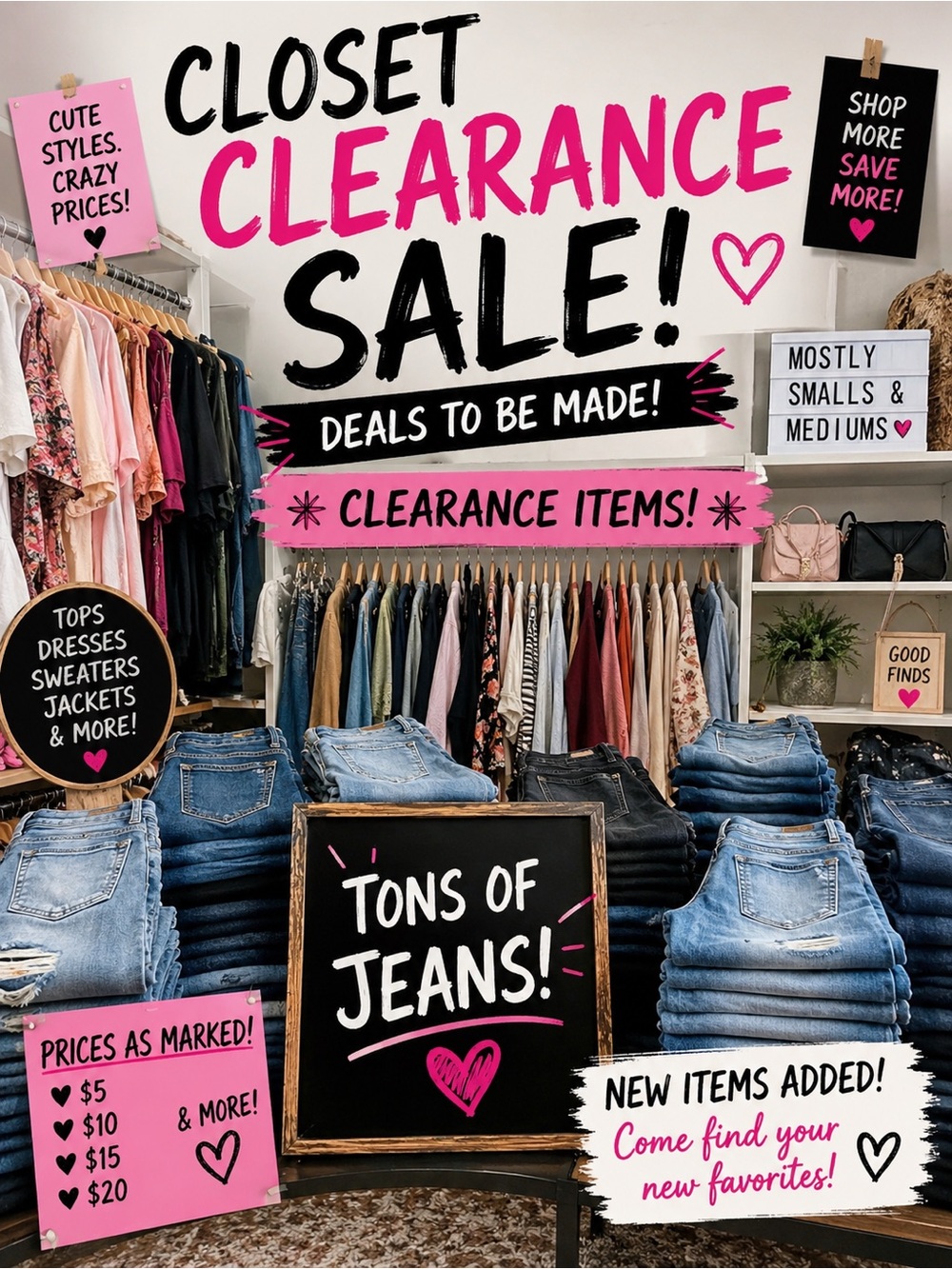 Unlisted Items ! Clearance Closet Sale ❤️‍🔥